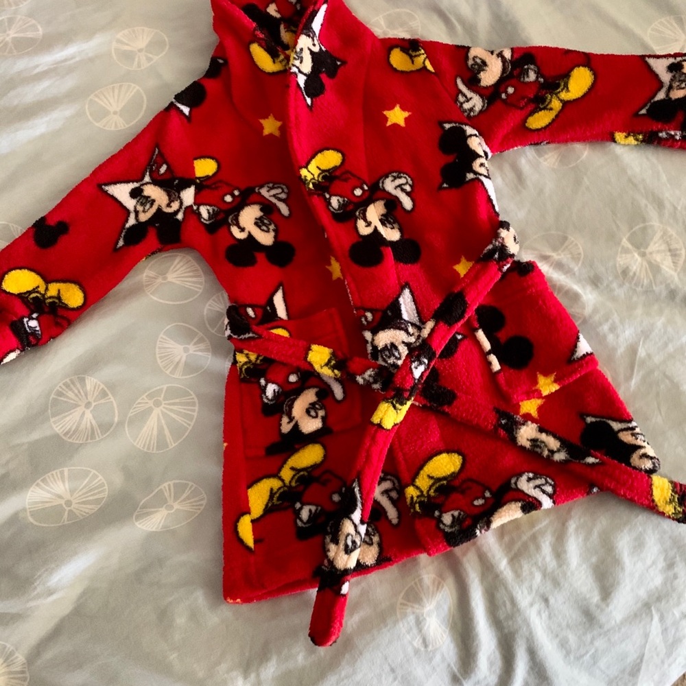 Disney Mickey Robe 2T - Picture 2 of 4